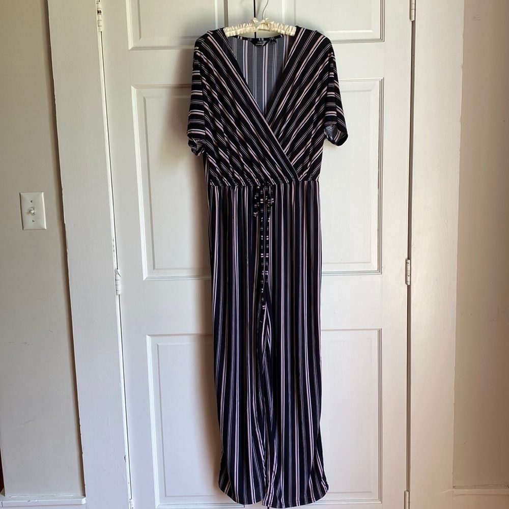 Mlle Gabrielle Striped Jumpsuit